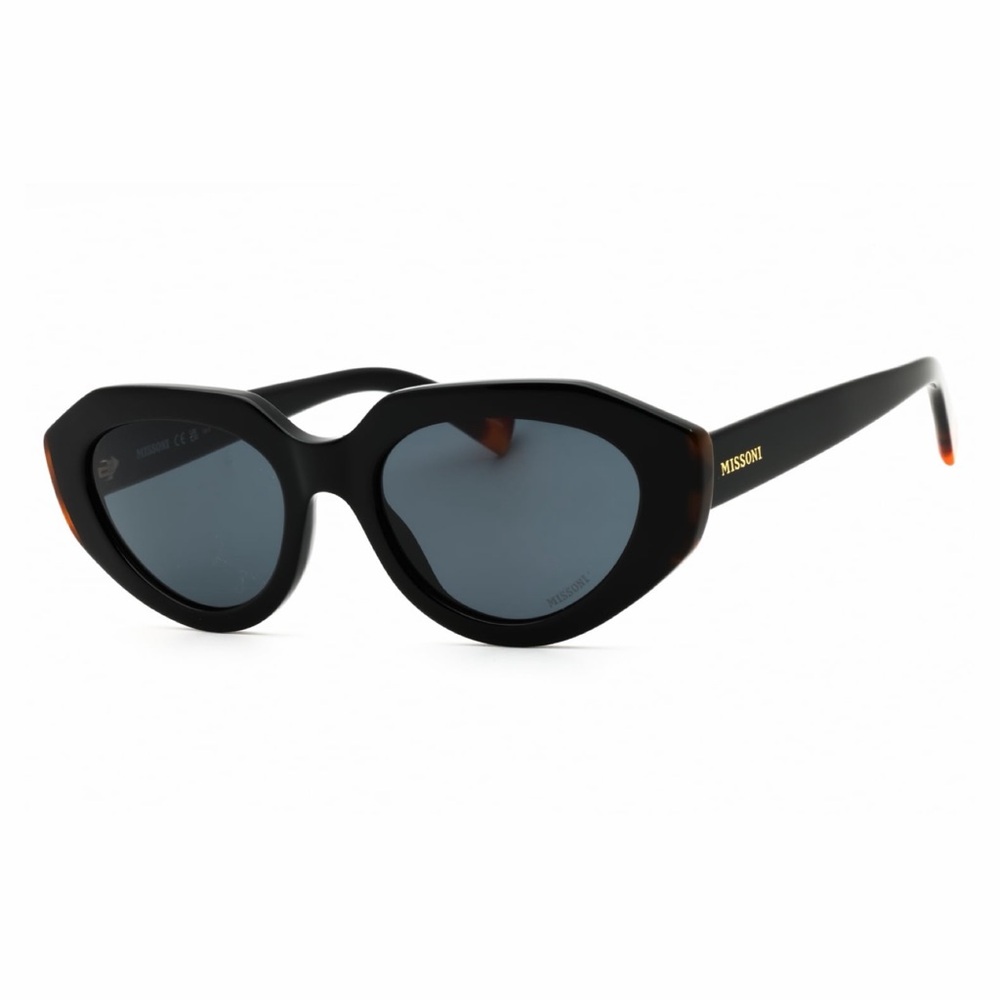 Missoni Black Cat-Eye Sunglasses with Dark Gray Lenses